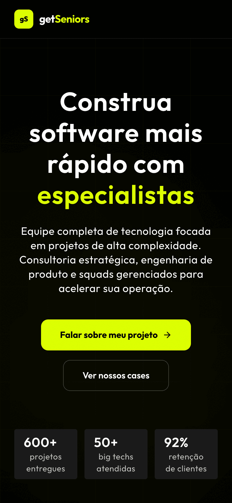 getSeniors — versão mobile
