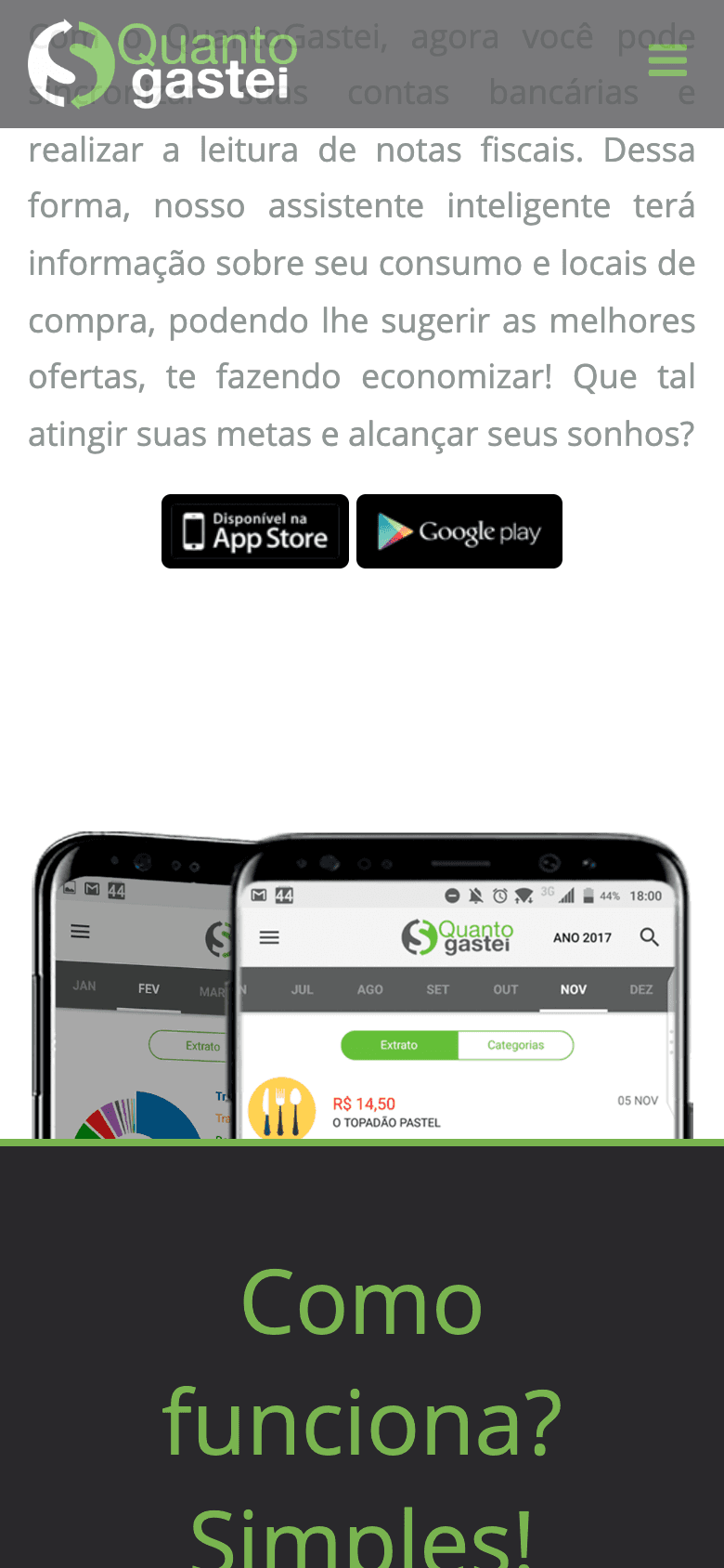 QuantoGastei — versão mobile