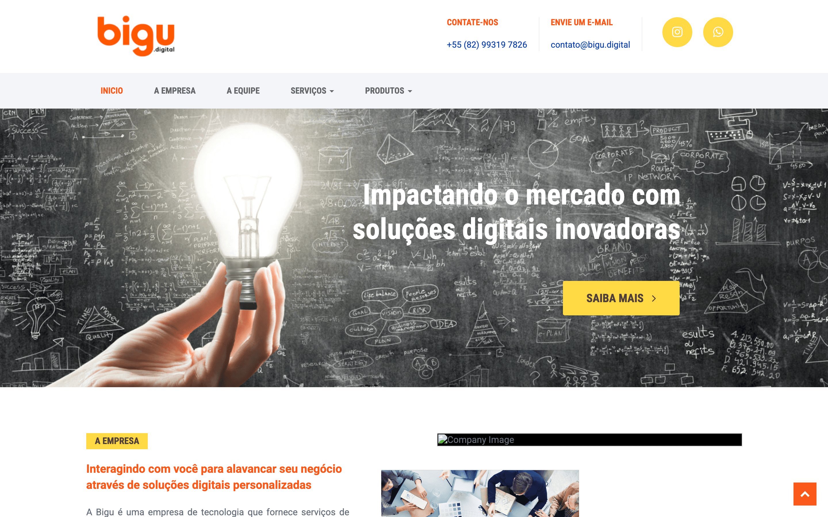 Bigu Tech — versão desktop